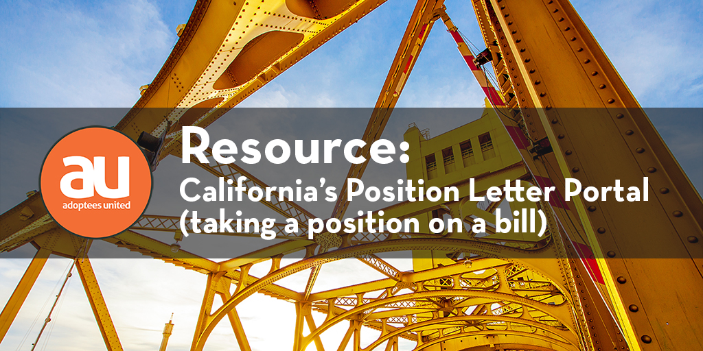 California Position Letter Portal Resource